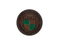 Badge / embleem Puch logo brons met emaille 47mm RealMetal®